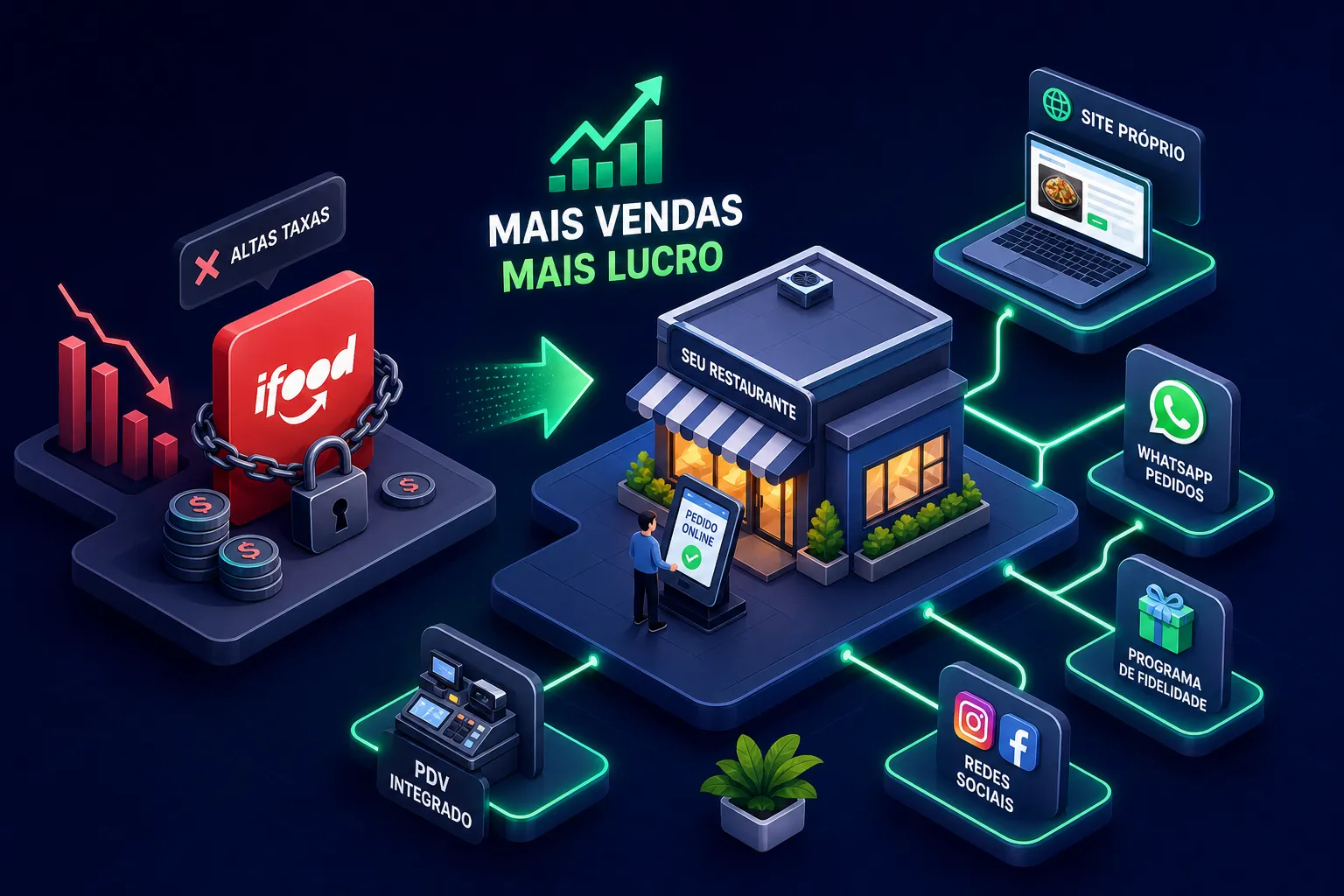 Como vender mais sem depender do iFood: alternativas de canais de delivery para restaurantes